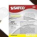 Satco S3950 A19 Incandescent Bulb, 25W, 130V, Frosted Finish, 180 Lumens, Medium E26 Base, Dimmable, 2700K Warm White, 2,500 Hour Lifespan (12 Bulbs)