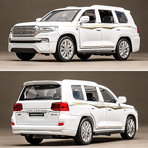 Image of DARVICE 1:32 Diecast Metal Car Model Cruiser Toy Cars For Kids Pull Back Openable Doors With Light Sound,Multicolor