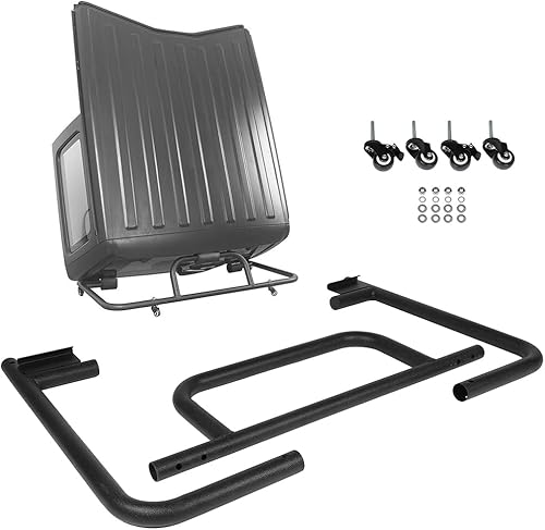 Miniatura 44 de FINDAUTO Parachoques delantero apto para Jeep Cherokee 1983-2001 con placa de cabrestante, luces LED y anillos en D, mejorado, texturizado