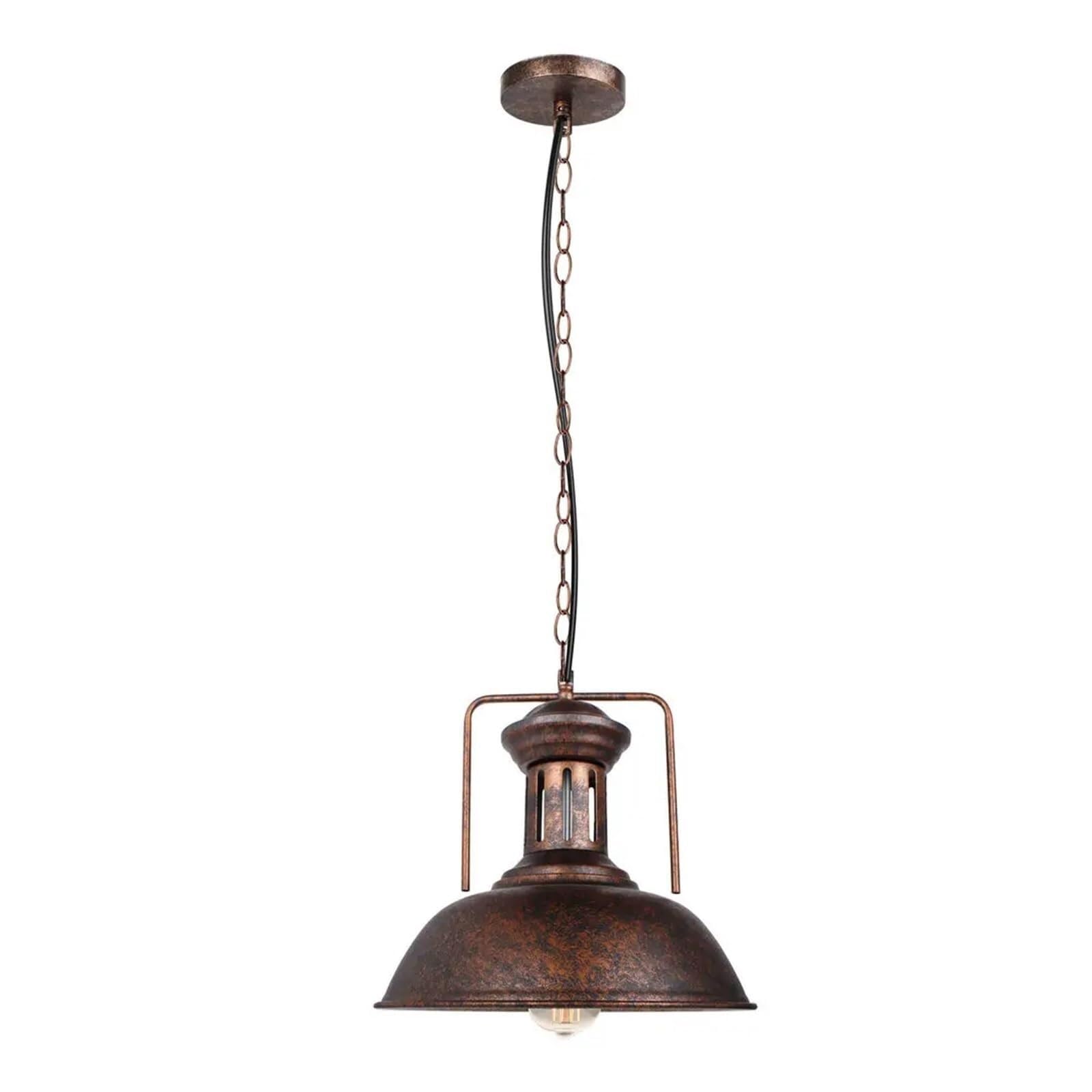 LYMSXAZOU Industrial Vintage Pendant Lamp LED Retro Loft Ceiling Hanging Lights Chandelier for Home Living Room Kitchen Lighting Fixture 33cm