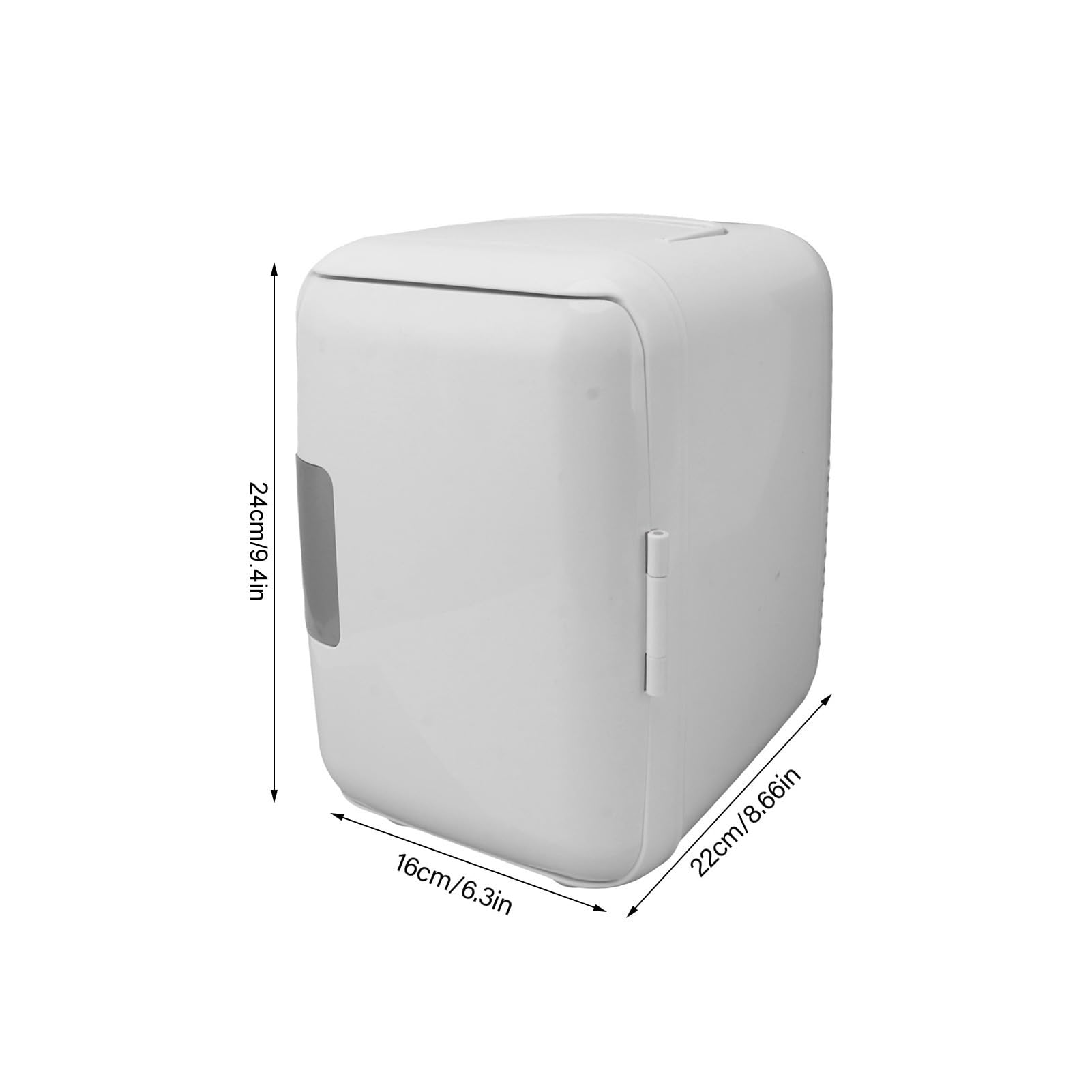 Walfront Portable 50W Solar Fridge Freezer Monocrystalline Silicon Solar Powered Refrigerator DC18V Car Refrigerator for Camping RV Truck 48W Cooling 45W Heating 24x22x16cm