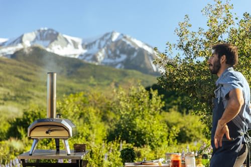 Ooni Karu 12 Multi-Fuel Outdoor Pizza Oven – 12 Inch Pizzas in 60 Seconds - Portable Wood and Gas Fired Pizza Oven with Pizza Stone, Dual Fuel Ooni Pizza Oven