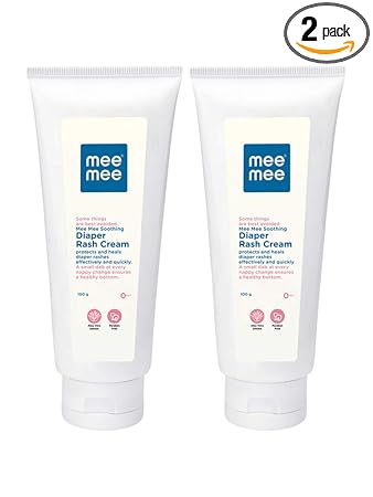 Mee Mee Baby Nappy Cream Duo: Natural Diaper Rash Relief with Aloe Vera | 100g x 2 Pack