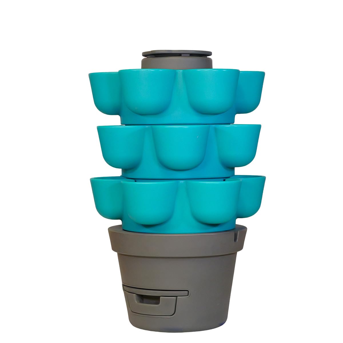 WORMgarden Turquoise 3 jardinières + 500gr de vers de Compost | Jardin Potager Vertical avec lombricomposteur | Cultivez Vos Fruits et légumes | Créez Votre Potager et recyclez Vos déchets