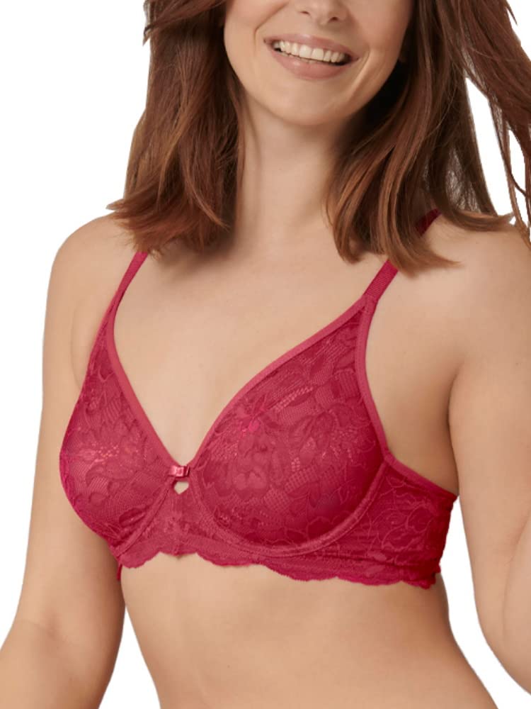 Triumph Women's Amourette Charm W02 Wired Bra, Raspberry Wine, 32F