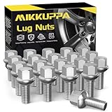 20 Stück MIKKUPPA Radschrauben Radbolzen M14x1,5 - Schaftlänge: 27mm,Kugelbund R13,Schlüsselweite :17mm (Chrome Silber)