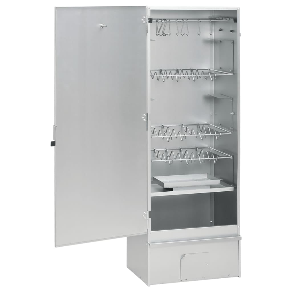 Horno de Ahumado Multiusos con Mesa de Acero Galvanizado para Exteriores - Para Carne, Pescado y Barbacoa