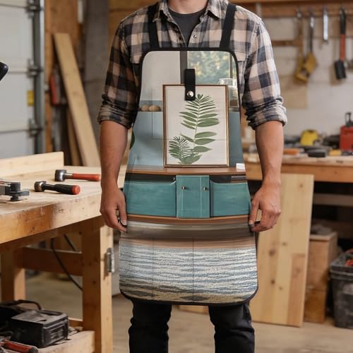 Delantal de Trabajo Mid Century Modern para Hombre y Mujer miniatura 5