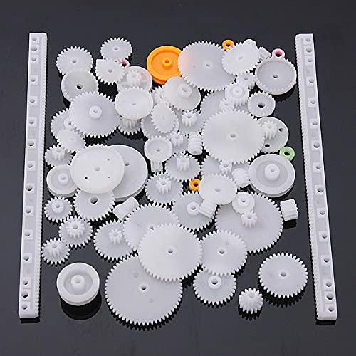 robotistan 75 Parça Plastik Dişli Çark Seti (DC Motor - DIY - Hobi Seti)