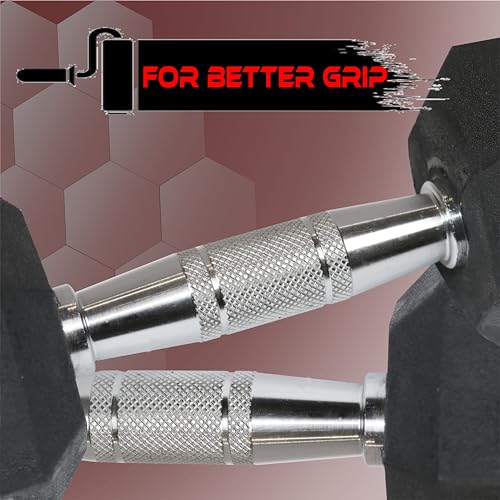 Image of NEXO Rubber Coated Hex Dumbbells for Home Gym Exercise | Workout Dumbbells Weights for Men & Women| 4kg Hex dumbbells set of 2 (2kg x 2) | Color - Black