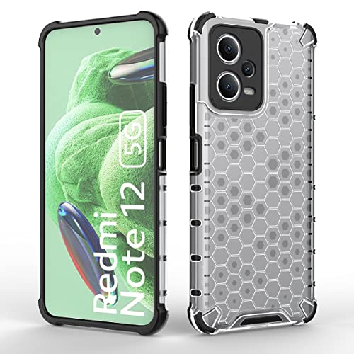 Image of Glasgow Back Case Cover Designed for [ Poco X5 5G ] (Stylish Look | Shock Proof) - Transparent