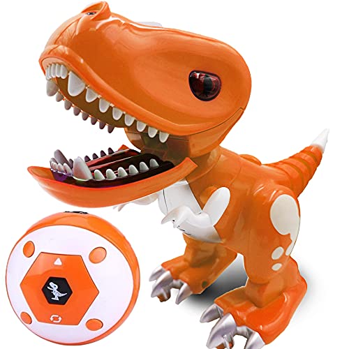 Buy Fitto Remote Control Baby Trex Dinosaur Toy with Rolling Legs, Glowing Eyes, Sounds and