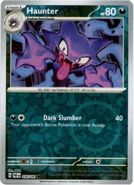 Pokemon – Haunter 056/091 – Paldean Fates – Reverse Foil – Single Card