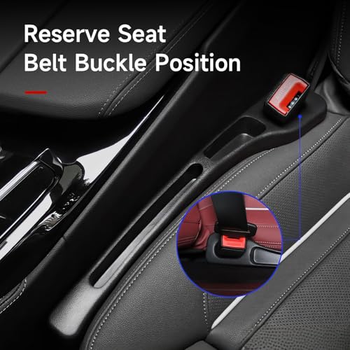 2PCS Auto Universal PU-Leder Sitzlückenfüller Stopfen Autositz-Lückenfüller Abstandshalter Geeignet für die meisten Modelle PKW SUV LKW Zubehör