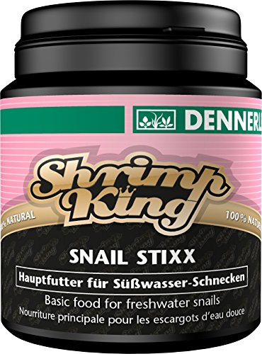 Shrimp King Snail Stixx 45g - Futter für Schnecken im Aquarium | Mit Calcium, Spinat und Kelp Algen