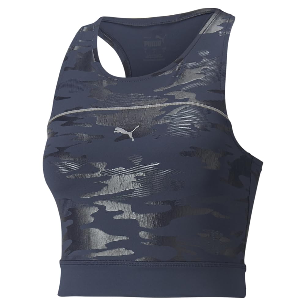 PUMA Run High Shine Crop Tank T-Shirt Femme