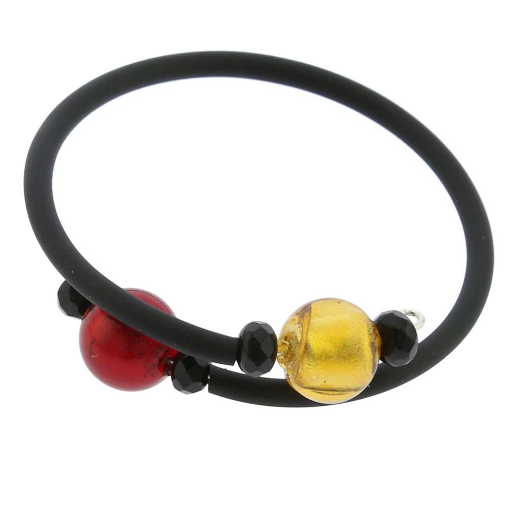 Glass Of Venice Pulsera Infantil Glamour Veneciano - Oro y Rojo