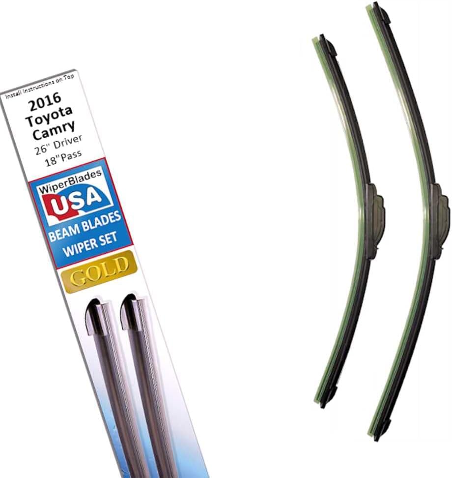 Amazon.com: Beam Blade Wipers Set for 2016 Toyota Camry Replacement Set ...