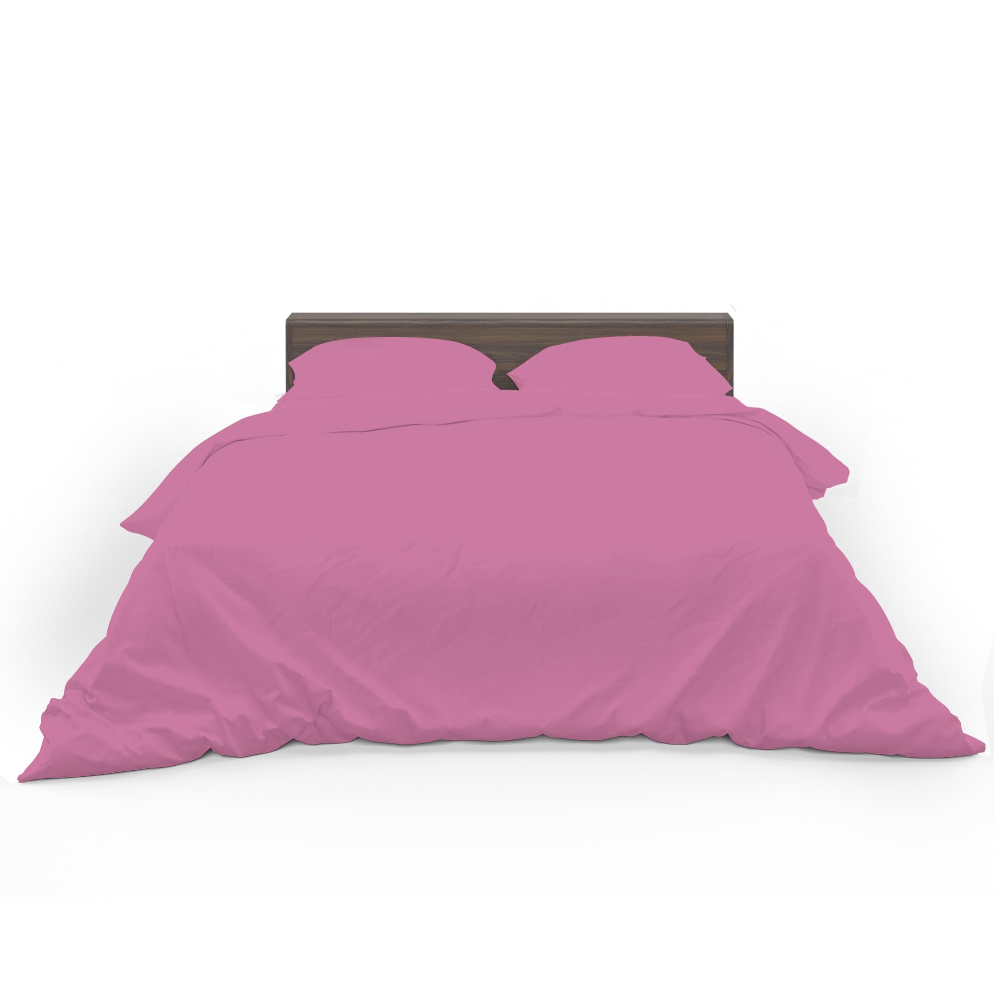 HOME ACE Fuchsia Easy Care King Size Bed Duvet Cover 100% Poly Cotton Kingsize Duvet Set, Polycotton Duvet Cover Bedding King Size Beds Cotton Duvet Set