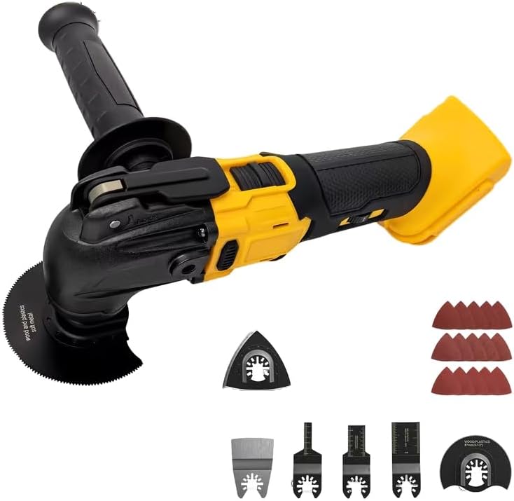 Cordless, brushless multi-functional vibratory tool, for 20V MAX batteries (tool only), 6-speed control, LED lighting, low vibration, quick-change blades.