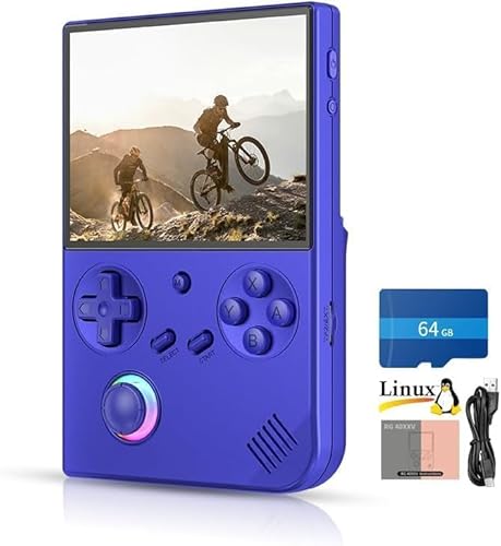 RG40XXV Console de jeu portable rétro – Écran IPS de 4 pouces, système Linux, carte SD 64 Go avec 5528 jeux classiques, processeur H700 Quad-Core, Wi-Fi 5G, Bluetooth 4.2, sortie TV, batterie 3200 mAh RG40XXV Console de jeu portable rétro – Écran IPS de 4 pouces, système Linux, carte SD 64 Go avec 5528 jeux classiques, processeur H700 Quad-Core, Wi-Fi 5G, Bluetooth 4.2, sortie TV, batterie 3200 mAh