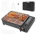 Camping Gasgrill, 2200W Tragbarer Tischgrill Campinggrill Gas BBQ Barbecue Grill, Camping Gasgrill Klein mit Grillnetz