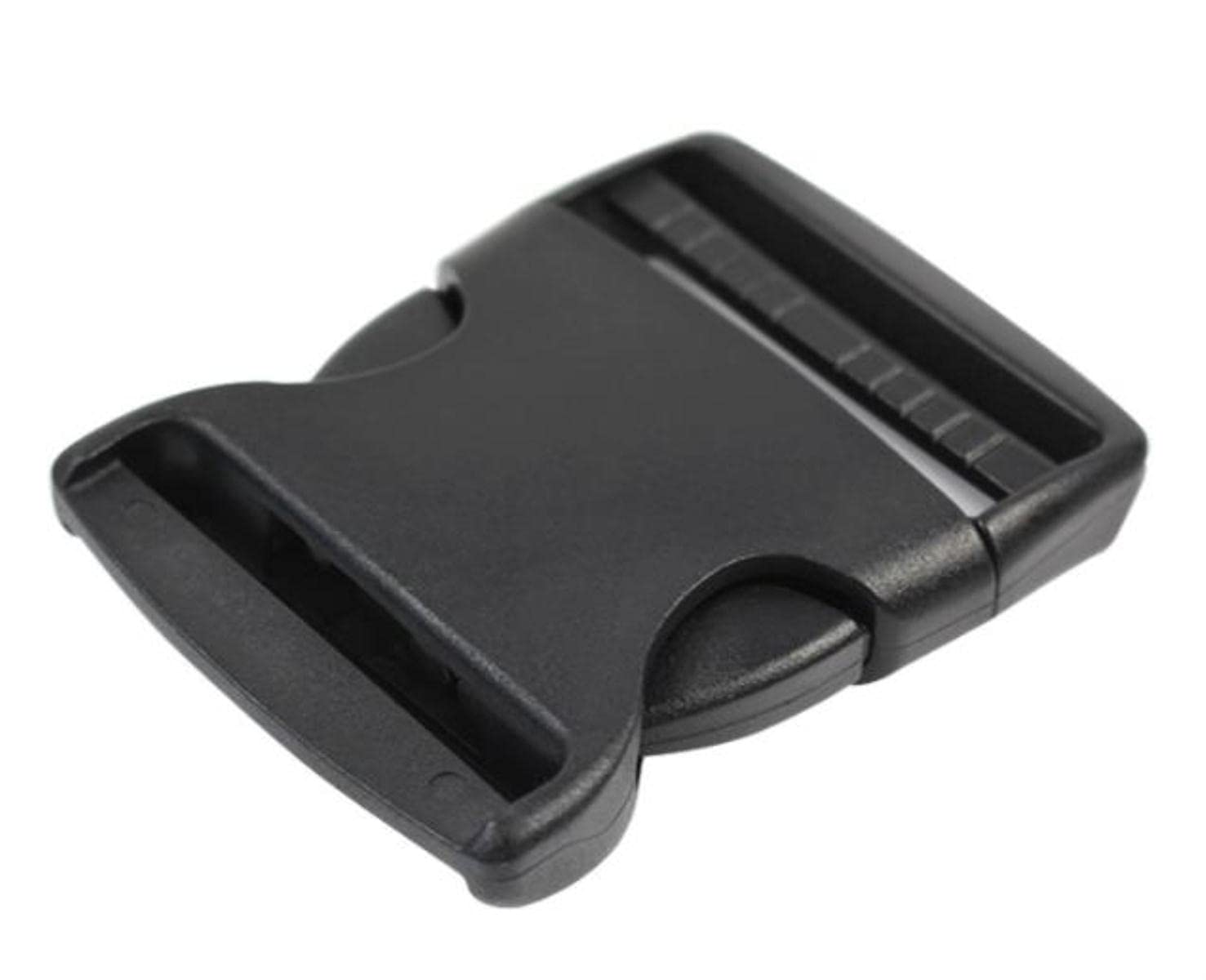10 mm 25 mm 32 mm 50 mm Herrajes de plástico Hebillas de liberación lateral ajustables dobles Molle Tatical Mochila Cinturón Bolsa Piezas Correa Correas-50pcs, tamaño de las correas 38 mm
