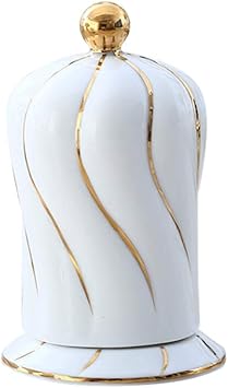 Toothpick Dispenser Ceramics Toothpick Holder Portable High-end Toothpick Dispenser Creative Toothpicks Case Unique Home Design Decoration Unusual Gift Color White