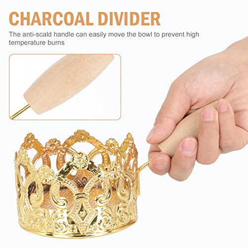 Cabilock Holzkohle Halter Bowl Bowl für Shisha Zubehör Golden – Bild 5