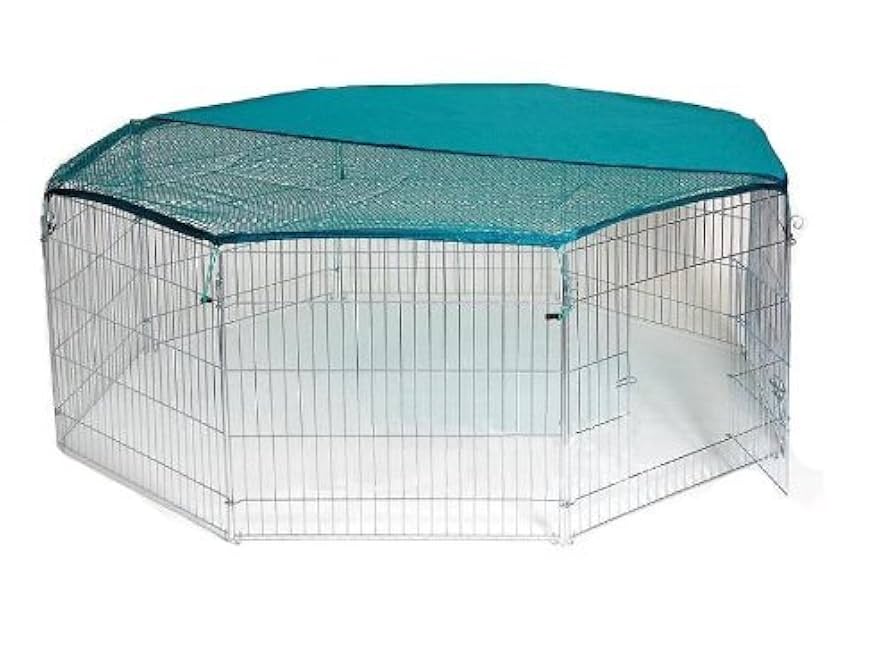 Bunny Business 8-Panel Playpen with Free Safety Net