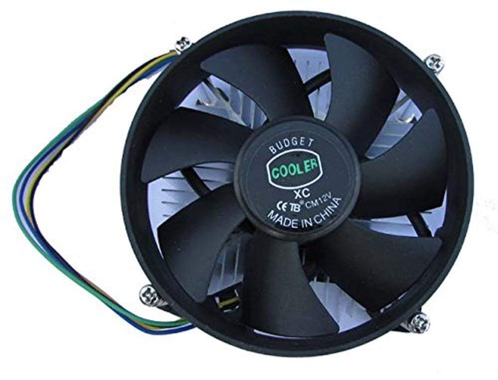 Hexabyte CPU Cooler Fan Compatible with Intel LGA775 – High-Performance Black Cooling Fan for Desktop PC – Silent, Efficient Heat Dissipation, Easy Installation