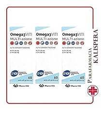 3 MASSIGEN OMEGA 3 CON EPA e DHA 60 PERLE DA 1,4 g MARCO VITI NUOVO FORMAT MULTIFUNZIONE CARDIACHE, VISIVE, CEREBRALI, TRIGLICERIDI E PRESSIONE SANGUIGNA