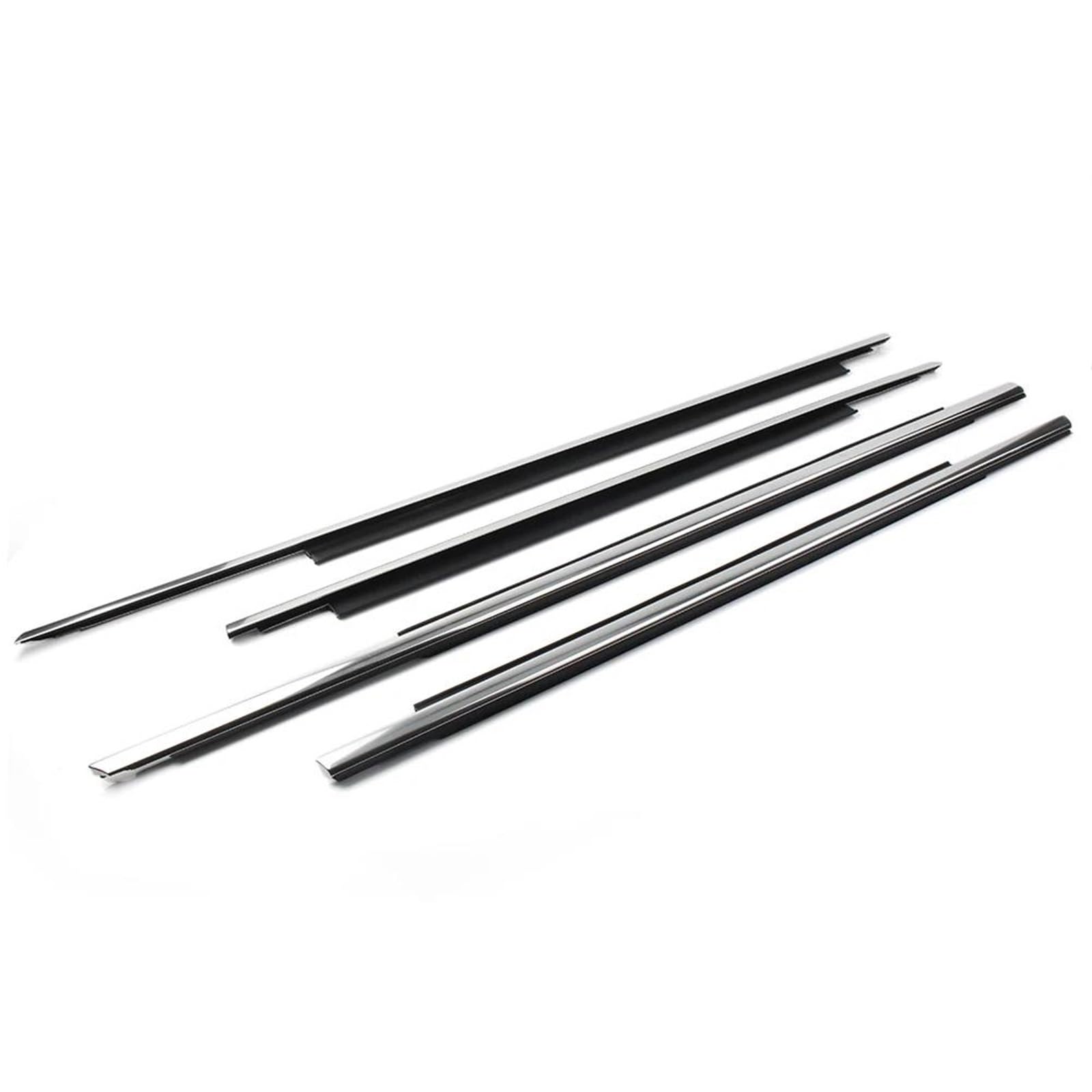 4Pcs Chrome Car Window Seal Belt Moulding Trim Weatherstrip for Q5 2009 2010 2011 2012 2013-2018 ATGCBCAUF