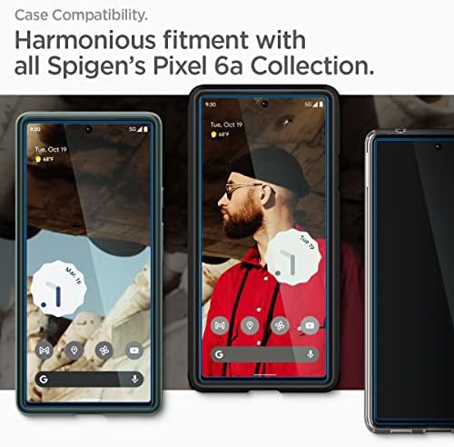 Spigen AlignMaster Full Coverage Tempered Glass Screen Protector for Google Pixel 6a - 1 Pack