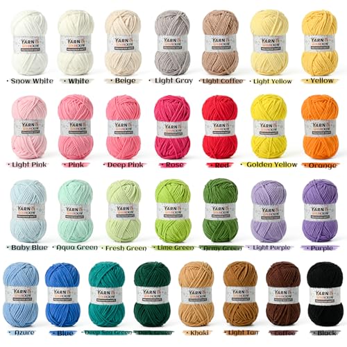 Image of 3 Pack Soft Chenille Yarn for Crocheting, Fluffy Chunky Crochet Yarn for Baby Blanket, (5.29oz /196.8yds) Fuzzy Velvet Yarn for Amigurumi&DIY Puzzle、Crafts、Scarf(3 Aqua Green)