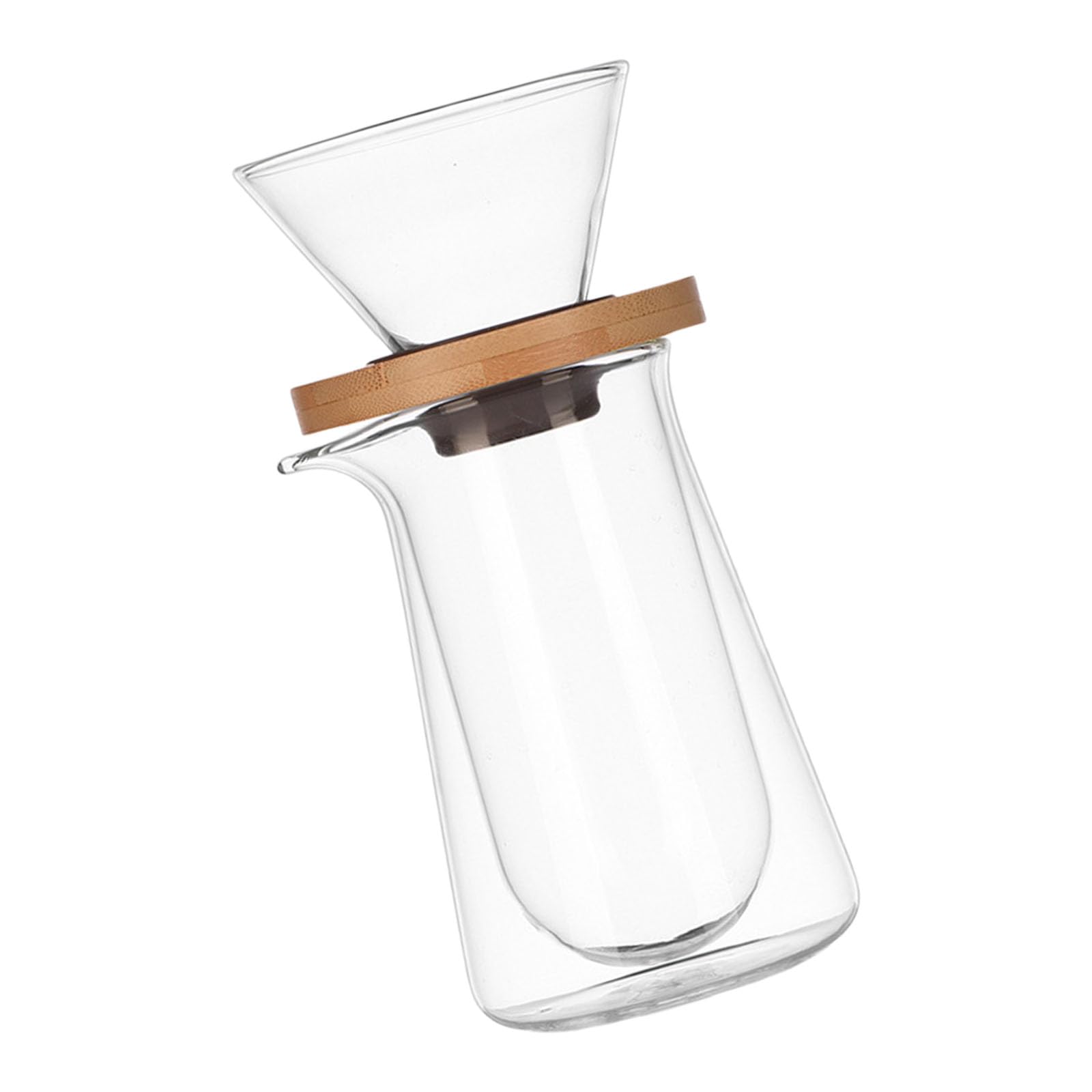 Bubefskd Multicolor Insulated Borosilicate Glass Coffee Brewer Carafe And Dripper Set For Cold Brew And Hot Pour With Simple Cleaning Office Home Brewing Accessories Set