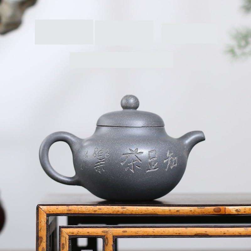 Wielofunkcyjny ceramiczny czajniczek w stylu chińskim, klasyczny, fioletowy, gliniany dzbanek do herbaty, do biura, do domu, w stylu retro, zestaw do herbaty, odpowiedni do większości herbat, czajni