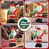 6 FT Christmas Inflatable Santa Claus Outdoor Decorations with Built-In LEDs, Blow-Up Santa for Yard Decorations, Inflatable Xmas Decorations for Christmas Indoor, Outdoor, Garden, Lawn, Winter Decor. #4