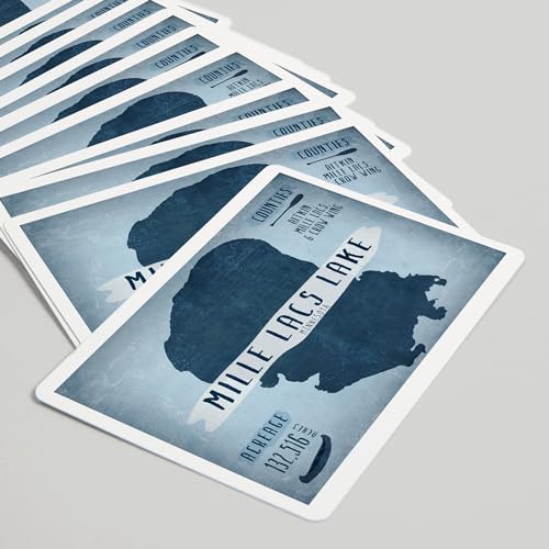 Baraja de póker Mille Lacs Lake, 52 cartas para adultos miniatura 5