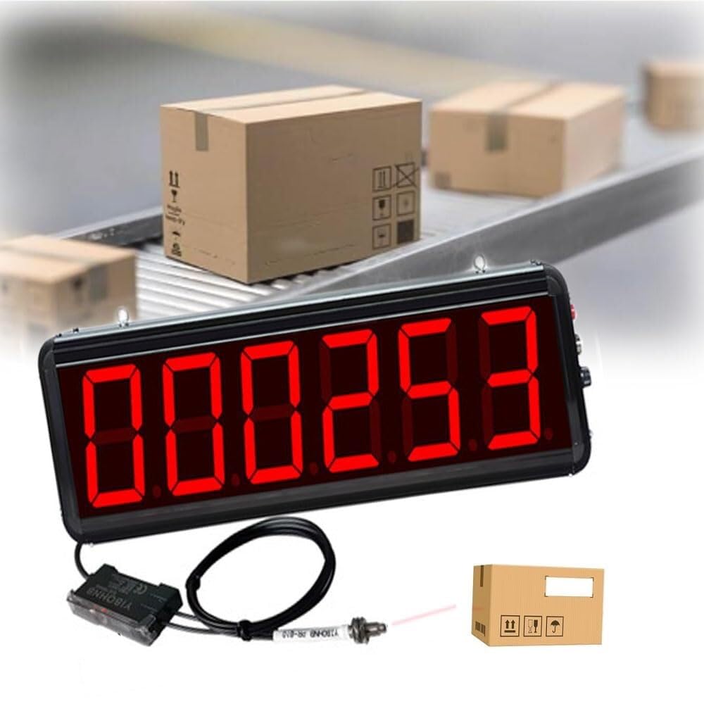 LYDZUSDP 6-Digit Display Smart Sensor,3 Inch Order Charter Counter,Count Up to 999999&Sensing Distance 5CM,Adjustable Sensitivity