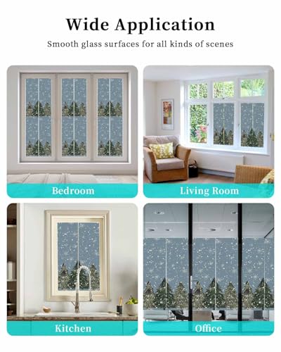 Película adhesiva para ventana de vitral Navidad 29.5"x78.7" miniatura 7