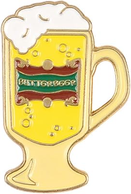 Flairs New York Premium Handmade Enamel Lapel Pin Brooch Badge (Butterbeer Beer, 1 Pin)