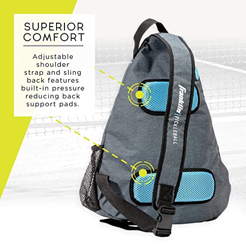 Franklin Sports Pickleball Sling Bag Backpack - Holds Paddles, Balls & Accessories - Official US Open Bag - Image 4