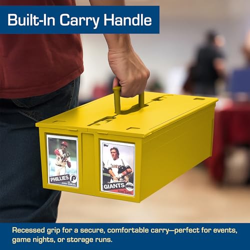 BCW Collectible Card Bin - Holds up to 1600 Cards - Yellow | Large Storage Box for Loose Trading Cards | Pokemon, MTG, and Storage Boxes - Single - Thumbnail 7