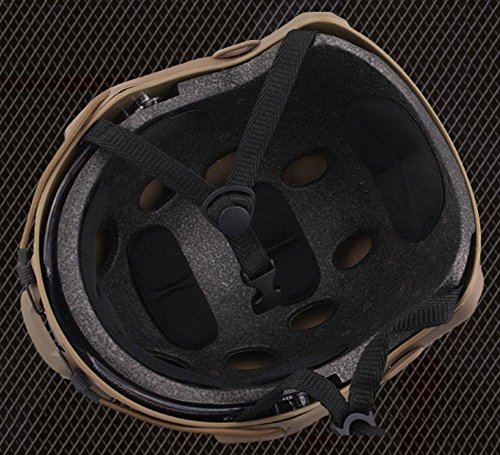 Atairsoft Mh Type Tactical Fast Helmet W/Protective Goggles Version De Tan #TOP3