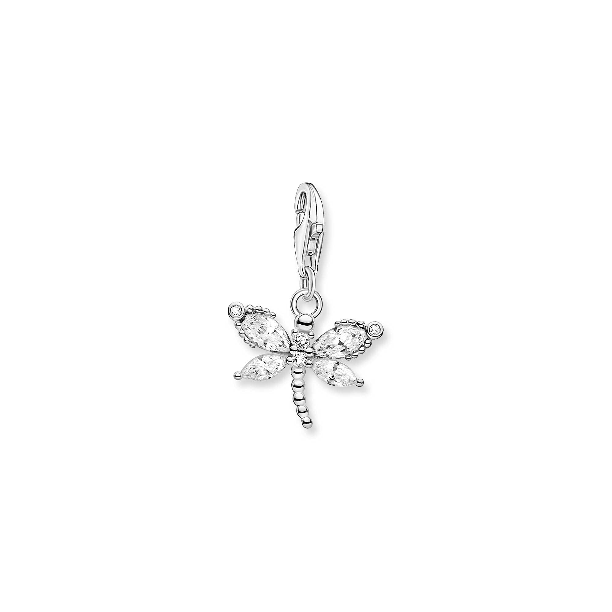 THOMAS SABO Women's Silver Dragonfly Charm 1872-051-14
