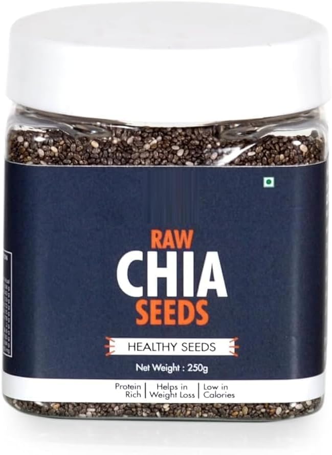 DK Chia Seeds, 250g | Seeds for Eating | Rich in Calcium, Protein & Fibre | No Dust, Sticks and Impurities | Premium