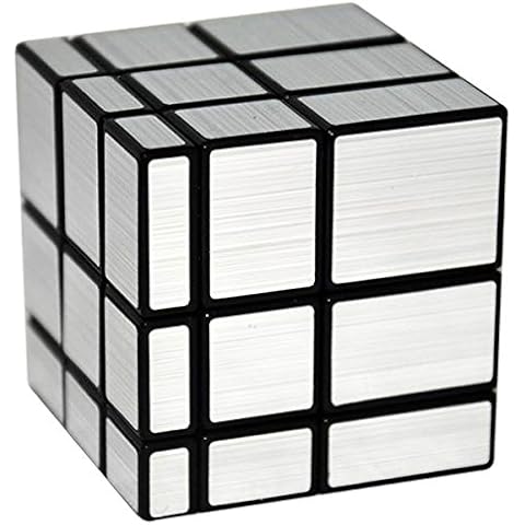 Easehome Mirror Magic Cube Speed Puzzle Cube with PVC Stickers for Kids and Adults, Black Cover