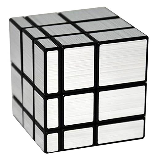 EASEHOME Miroiterie Speed Puzzle Cube, Mirror Magic Cube Magique Cubo avec Autocollant de PVC pour Enfants et Adultes, Noir