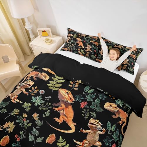 Housse de couette dragon barbu Manfei pour lit simple enfant - 4
